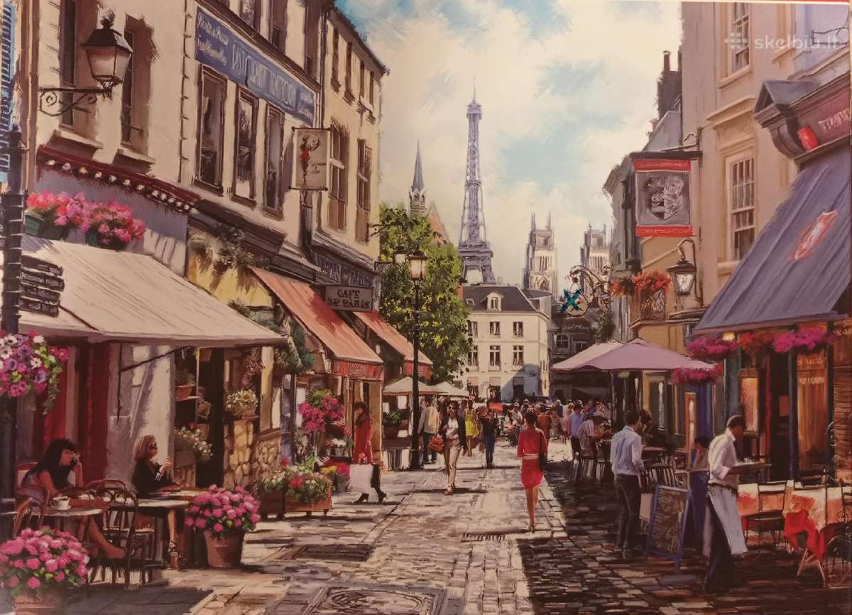 Puzzle 500 "Paris Street Cafes" - nuotraukos Nr. 2