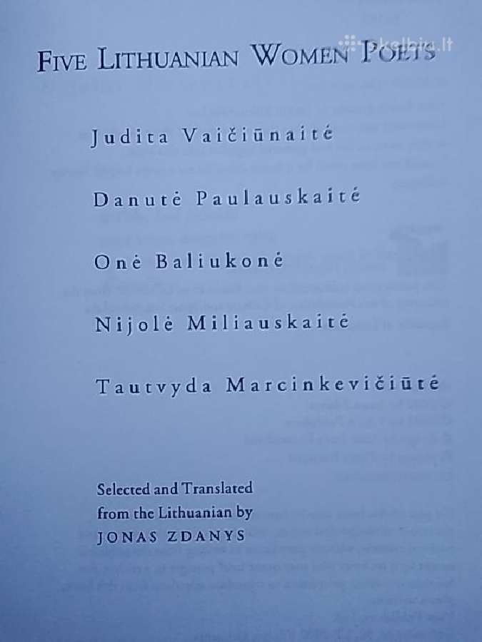 Penkios Lietuvos moterys poetės - nuotraukos Nr. 3
