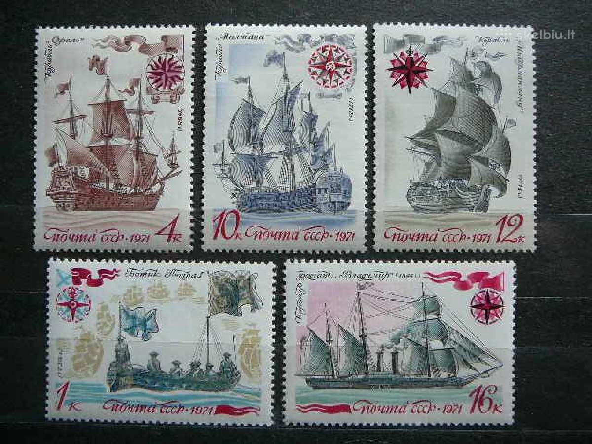 Burlaiviai Laivai Ssr 1971 Mnh s3962