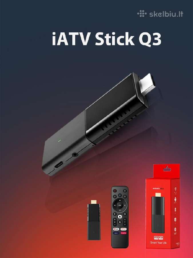 Android TV stick iatv Q3-android 10-h313 - nuotraukos Nr. 2