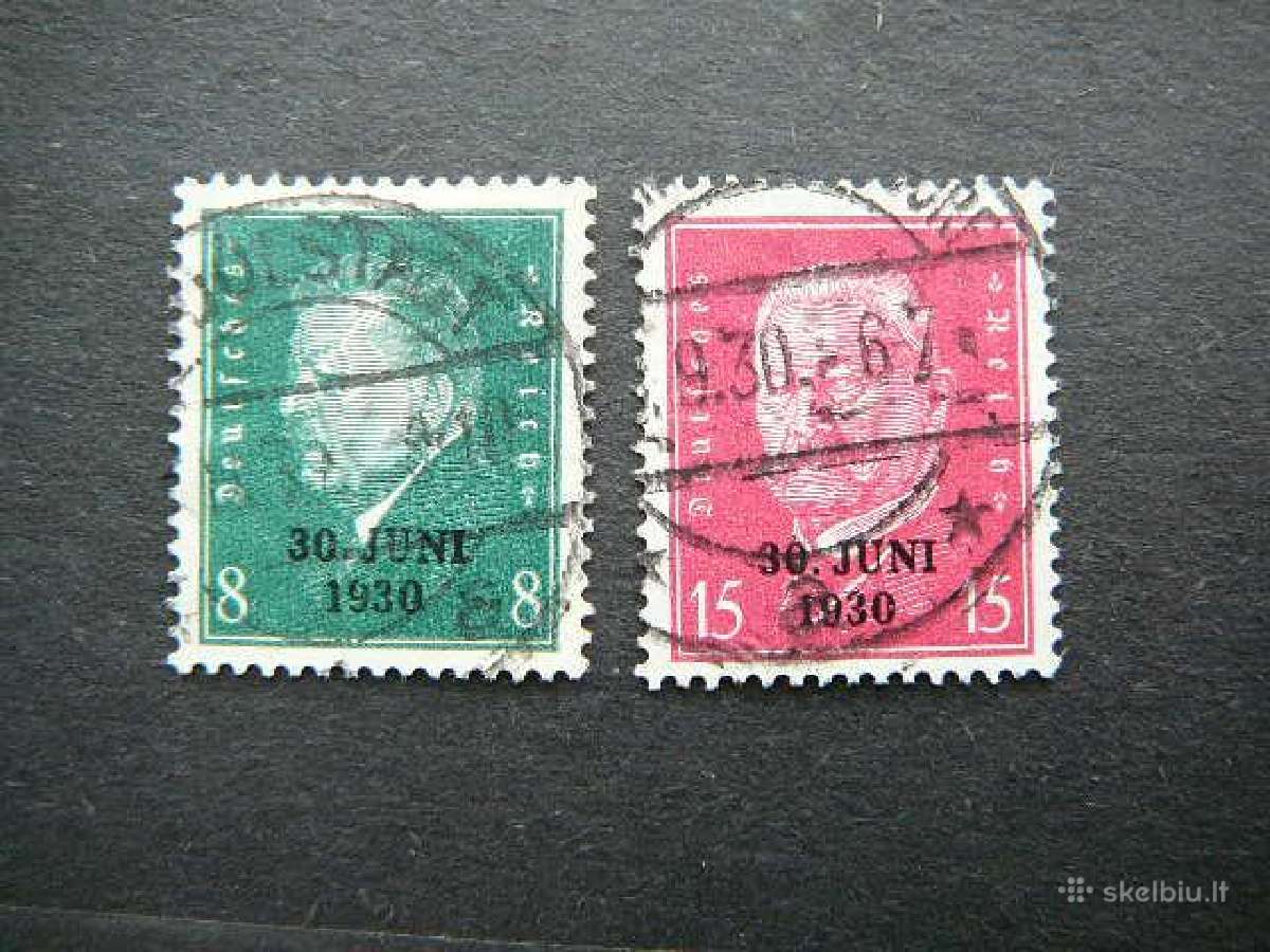 Reichsprezidentas Vokietija 1930 vkt444/5a