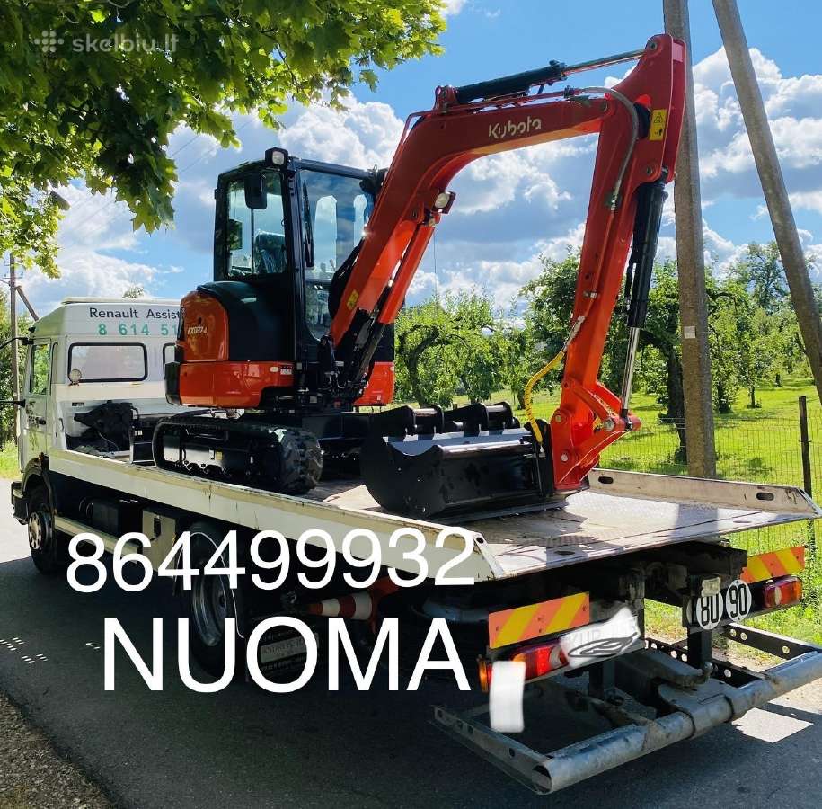 Ekskavatoriu 3,7 - 17t. Nuoma Savivarčiu Nuoma - nuotraukos Nr. 2