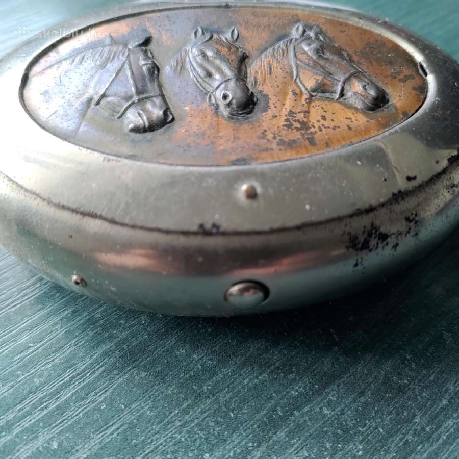 1940m. vokiška kišeninė dėžutė tabakui. - nuotraukos Nr. 2
