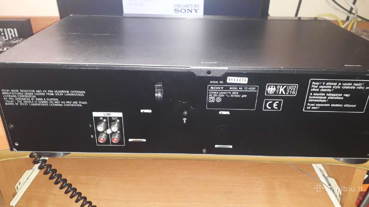 Sony Tc-k311, Tc-k361, Tc-k315 - nuotraukos Nr. 4