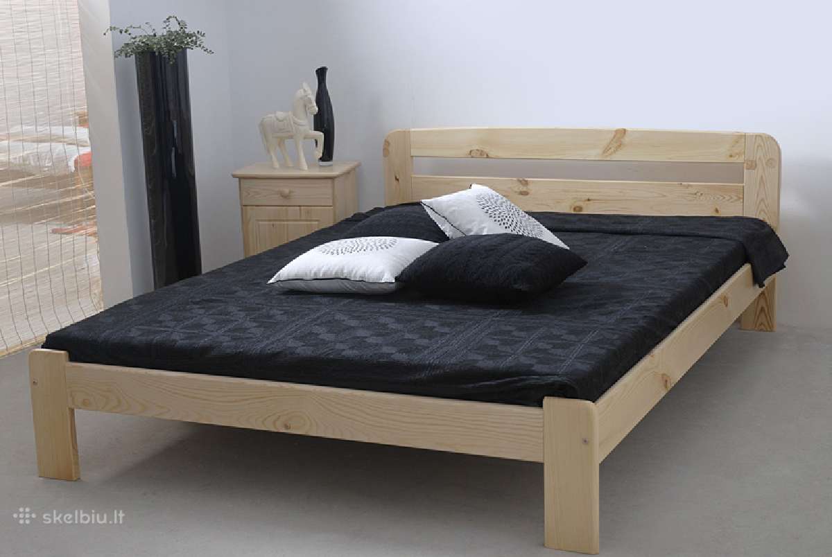 Nauja medinė lova 160x200 tik 150eur - nuotraukos Nr. 2