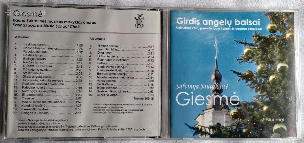 Salvinija Jautakaitė Giesmė 2 CD