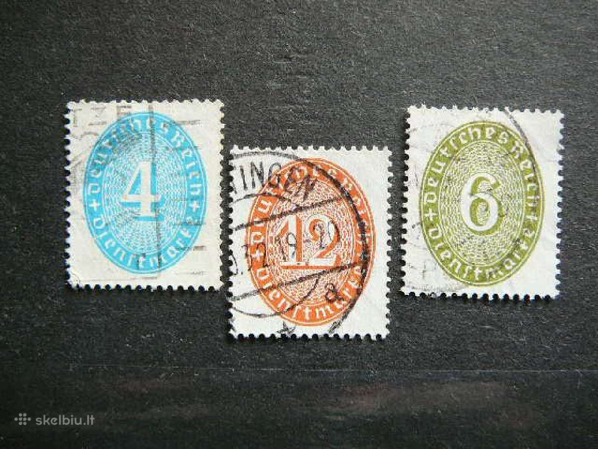 Dienstmarken Vokietija 1931 vdm127/9a