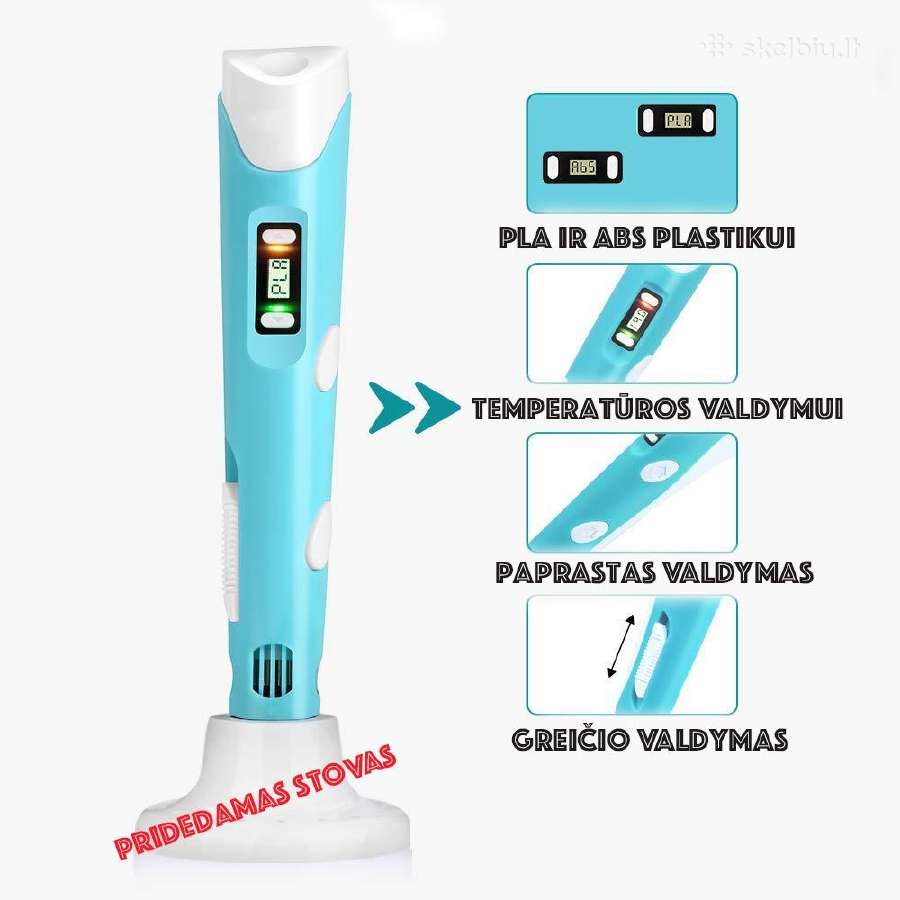 3D Pieštukas Pla Ir Abs Plastikui Rašiklis - nuotraukos Nr. 4