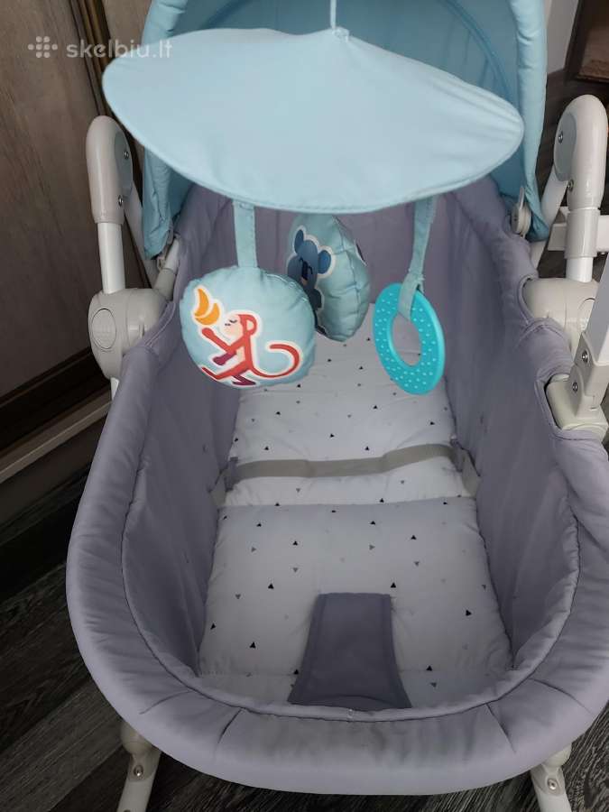 Kinderkraft gultukas- sūpynės 5in1unimo light blue - nuotraukos Nr. 2