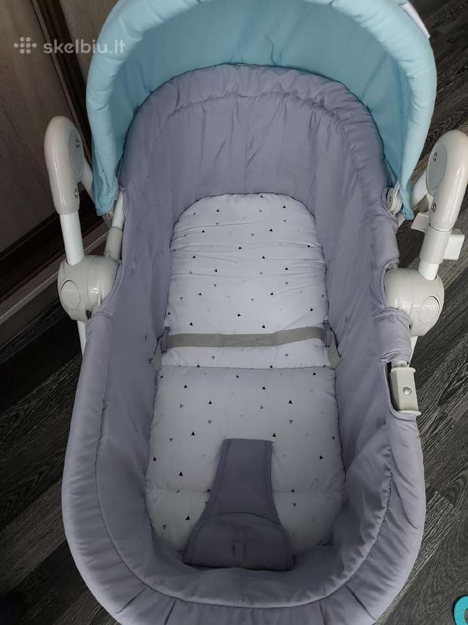 Kinderkraft gultukas- sūpynės 5in1unimo light blue - nuotraukos Nr. 3
