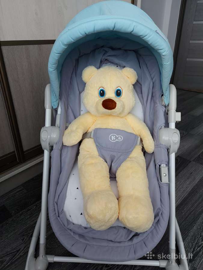Kinderkraft gultukas- sūpynės 5in1unimo light blue - nuotraukos Nr. 4