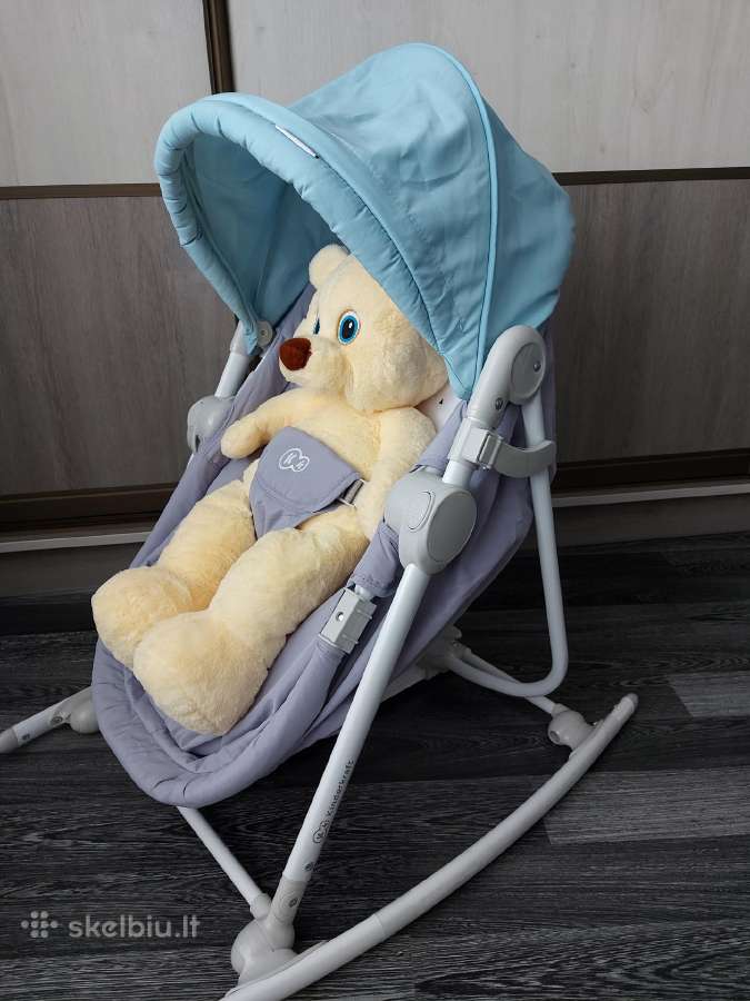 Kinderkraft gultukas- sūpynės 5in1unimo light blue - nuotraukos Nr. 5