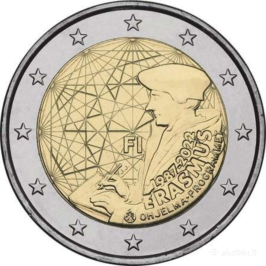 Suomijos proginės euro monetos - nuotraukos Nr. 8