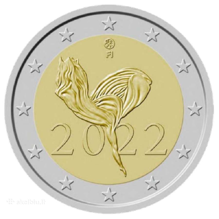 Suomijos proginės euro monetos - nuotraukos Nr. 9