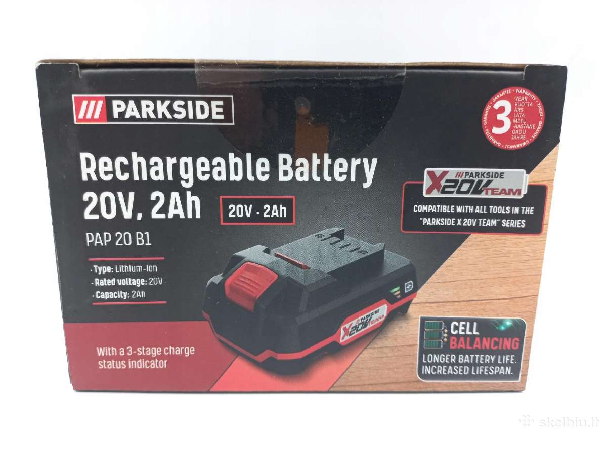 Parkside akumuliatorius Performance (20v-8,0 Ah ) - nuotraukos Nr. 4