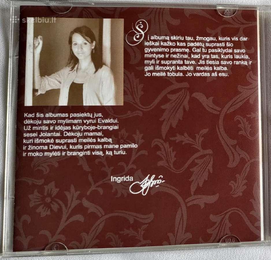 Ingrida Ručinskienė "meilės kalba" CD - nuotraukos Nr. 5