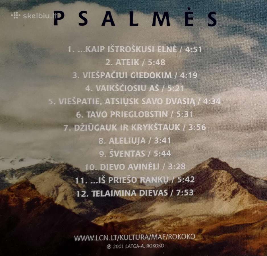 Rokoko psalmės CD - nuotraukos Nr. 4
