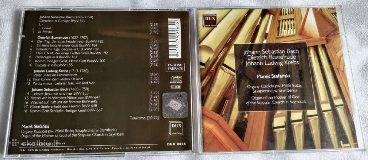 Bach Buxtehude Krebs CD