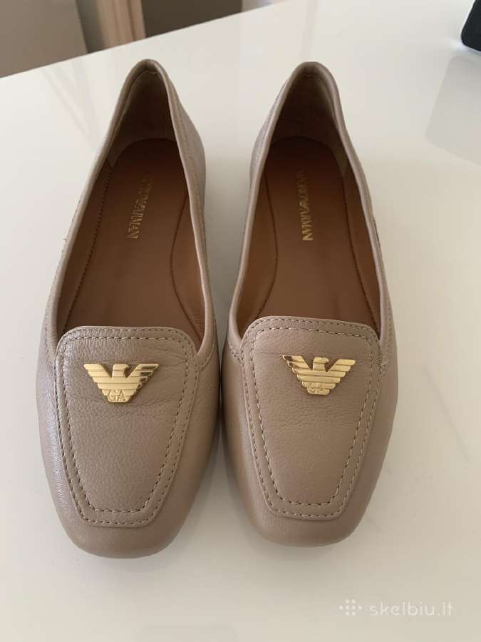 Emporio Armani . Natūrali oda, mokasinai . Nauja .