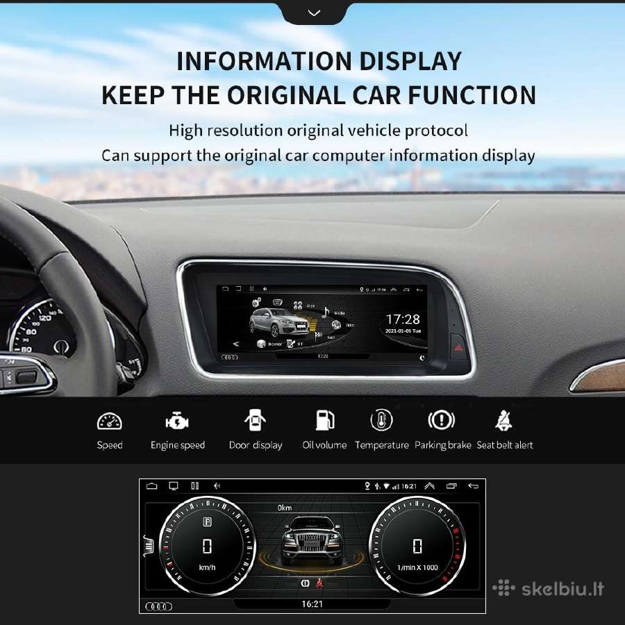 Parduodu Audi Q5 2009-2016 android multimediją - nuotraukos Nr. 14