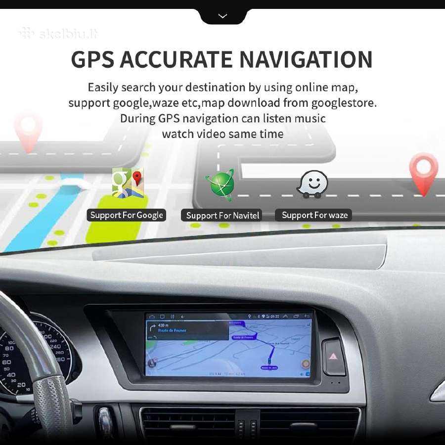 Audi A4 B8 ir A5 2008-2016 android multimediją - nuotraukos Nr. 11
