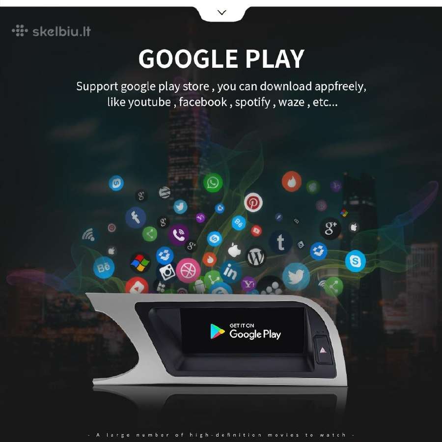 Audi A4 B8 ir A5 2008-2016 android multimediją - nuotraukos Nr. 13