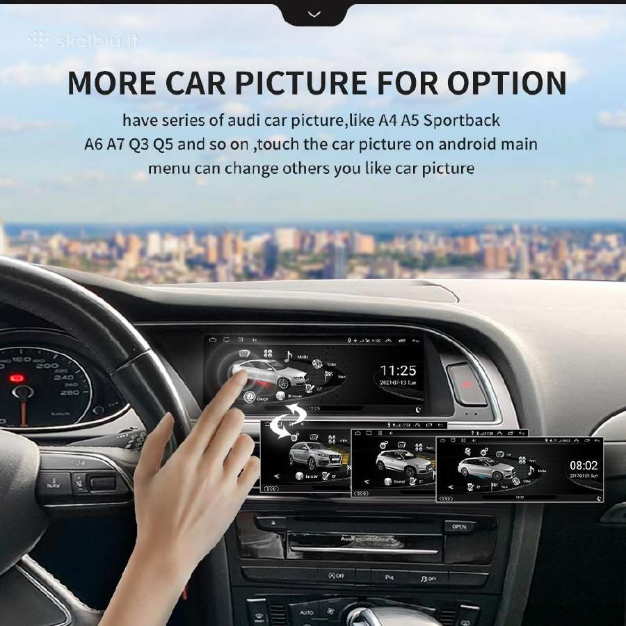 Audi A4 B8 ir A5 2008-2016 android multimediją - nuotraukos Nr. 14