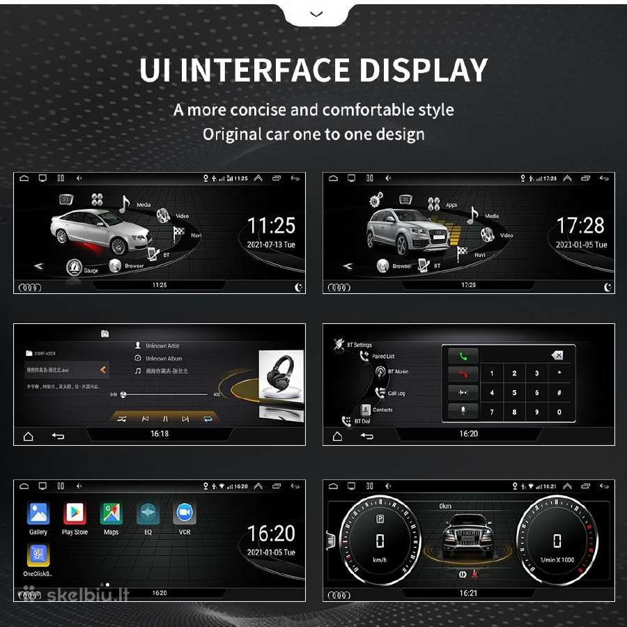 Audi A4 B8 ir A5 2008-2016 android multimediją - nuotraukos Nr. 19