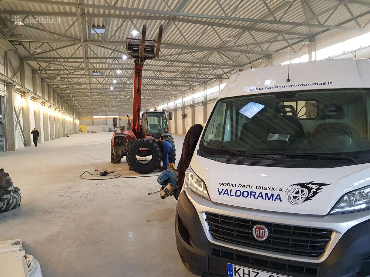 Mobilus industriniu krautuvų padangų montavimas - nuotraukos Nr. 16
