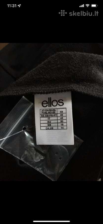 Juodas Ellos sijonėlis su eko oda - nuotraukos Nr. 6