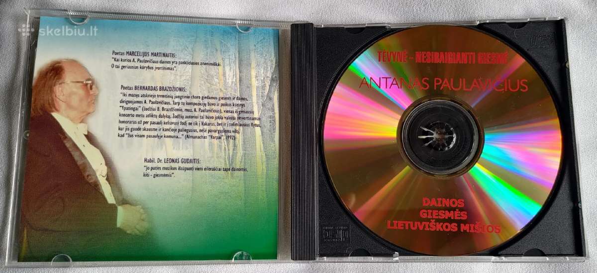 Antanas Paulavičius giesmės dainos mišios CD - nuotraukos Nr. 5