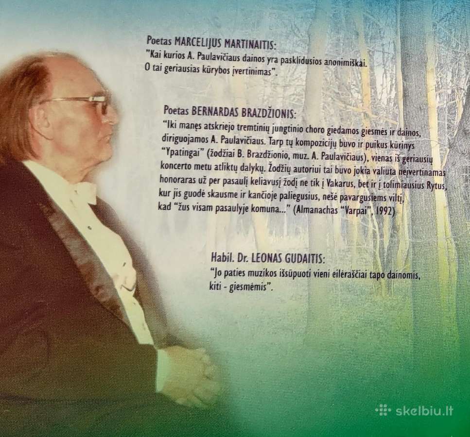 Antanas Paulavičius giesmės dainos mišios CD - nuotraukos Nr. 7