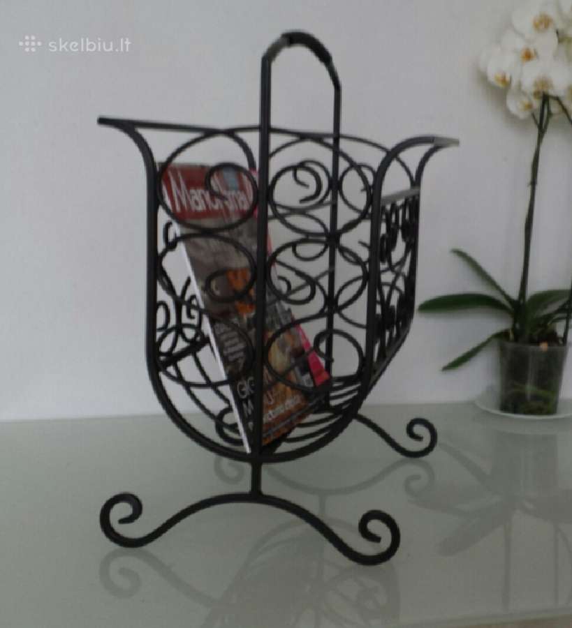 Namų interjero detalė-žurnalų laikraščių stovelis - nuotraukos Nr. 6