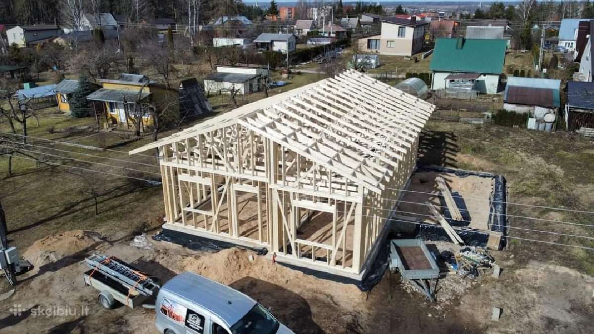 Stogo konstrukcijų (santvarų) gamyba - nuotraukos Nr. 17