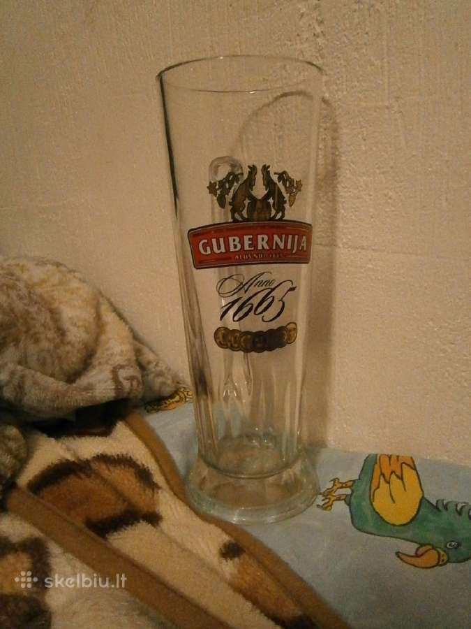 Alaus bokalas 0,5l iš storo stiklo