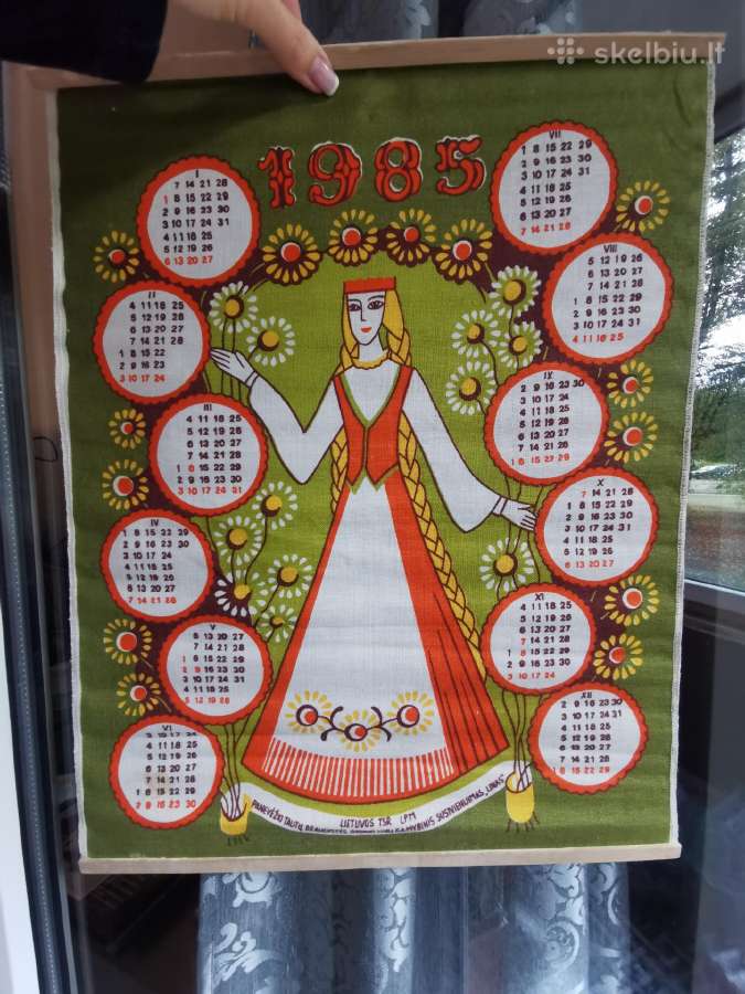 1985 kalendorius
