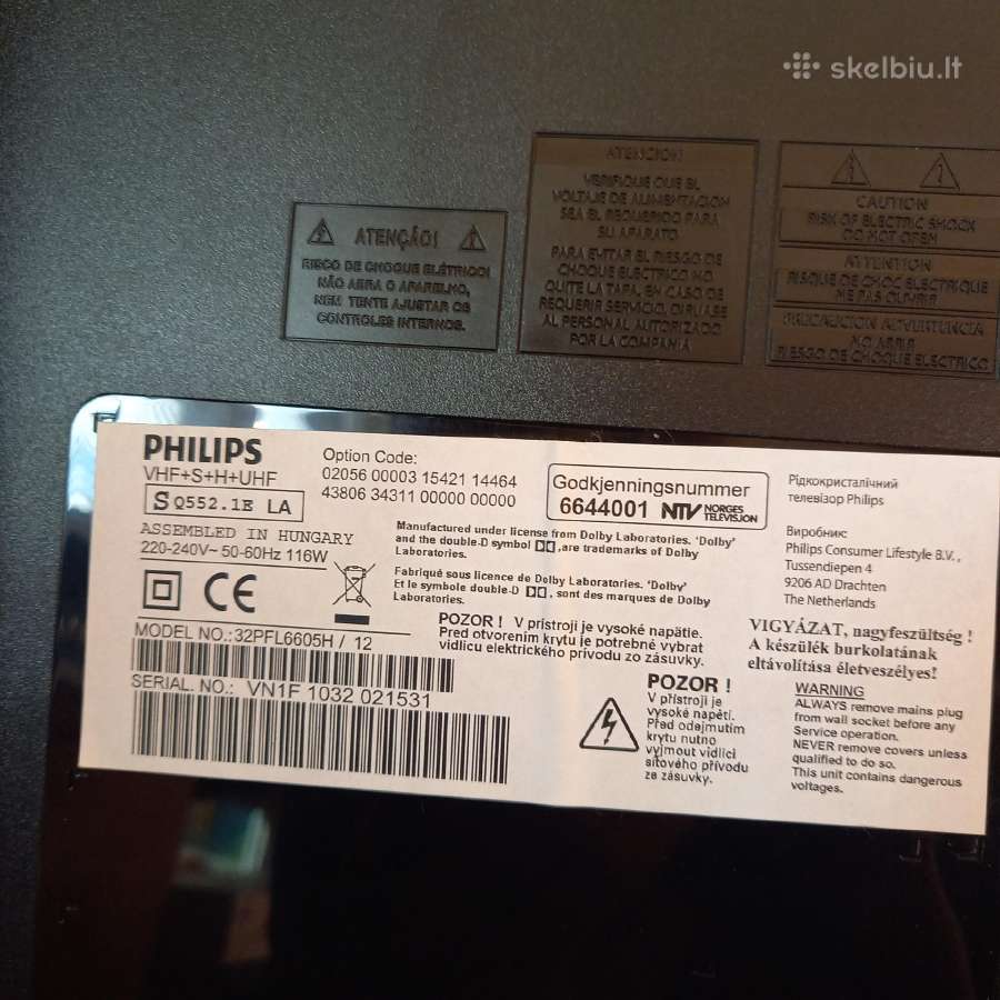 Philips 32pfl6605h - nuotraukos Nr. 2