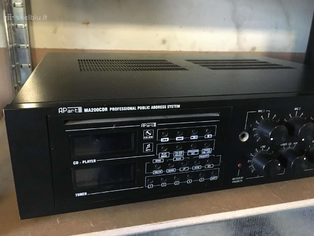 Rimtas stiprintuvas Apart Ma200cdr