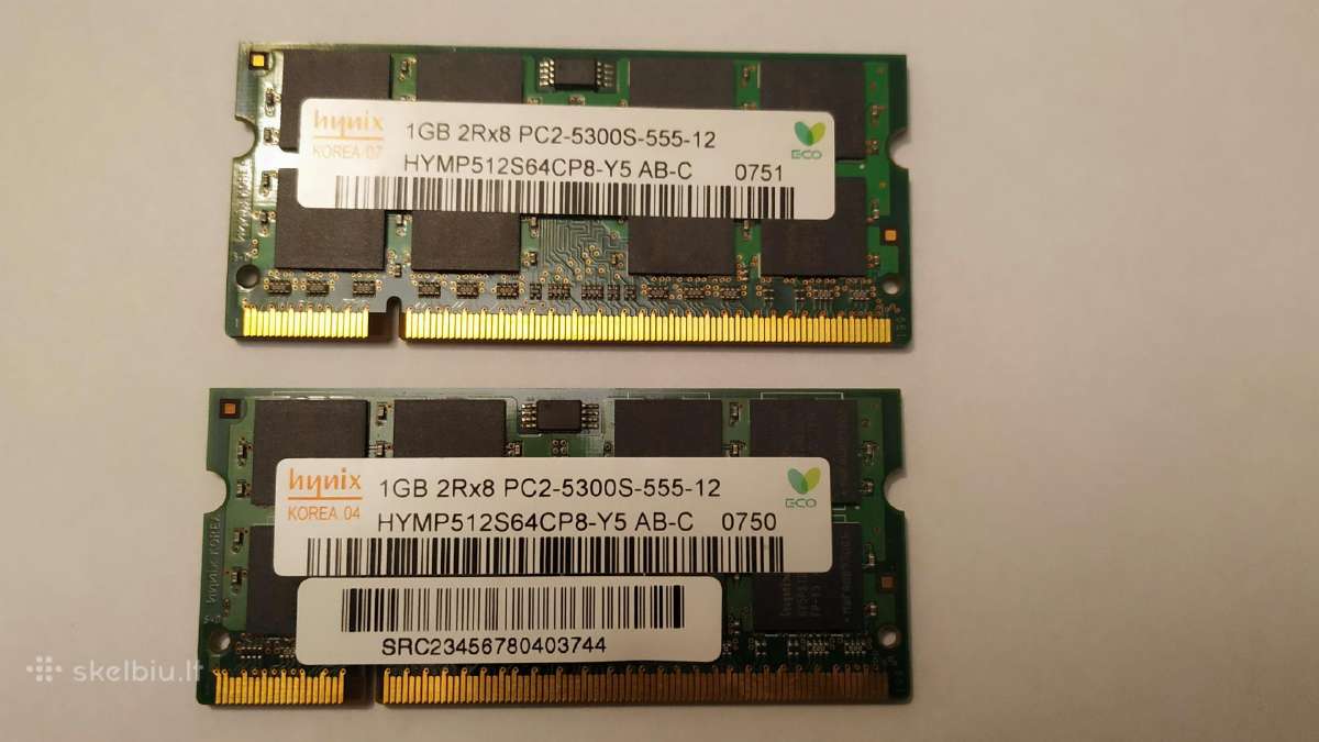 Hynix Sodimm atmintis 1 GB - nuotraukos Nr. 2