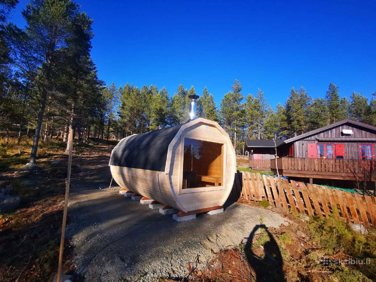 Apvali pirtis-bačka, termo medienos saunos - nuotraukos Nr. 36