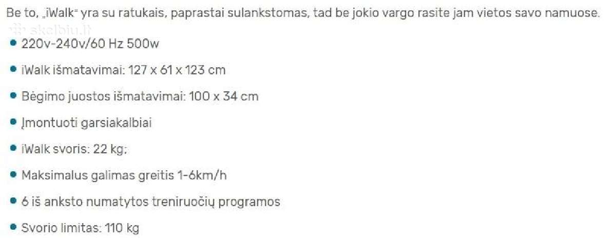 Ėjimo takelis iwalk - nuotraukos Nr. 2