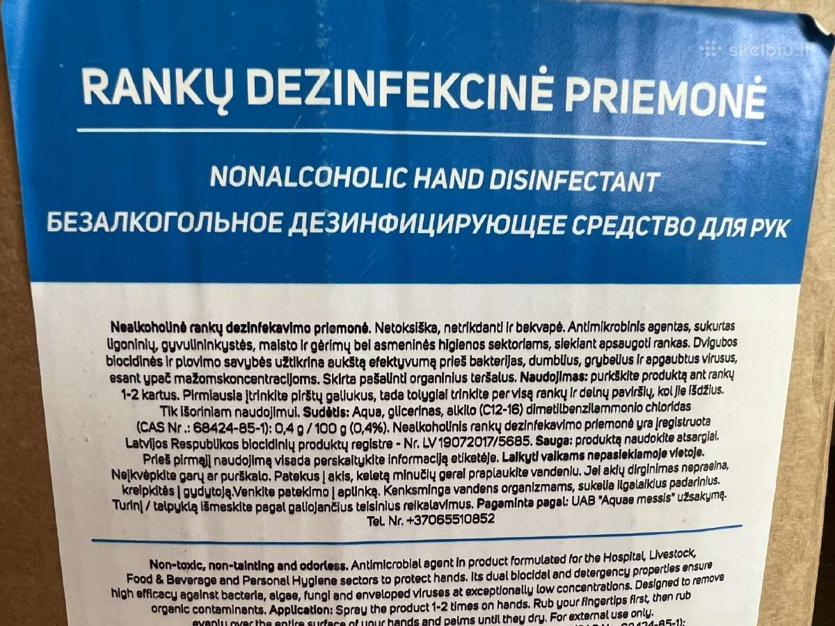 Dezinfekcinis skystis rankoms - nuotraukos Nr. 2