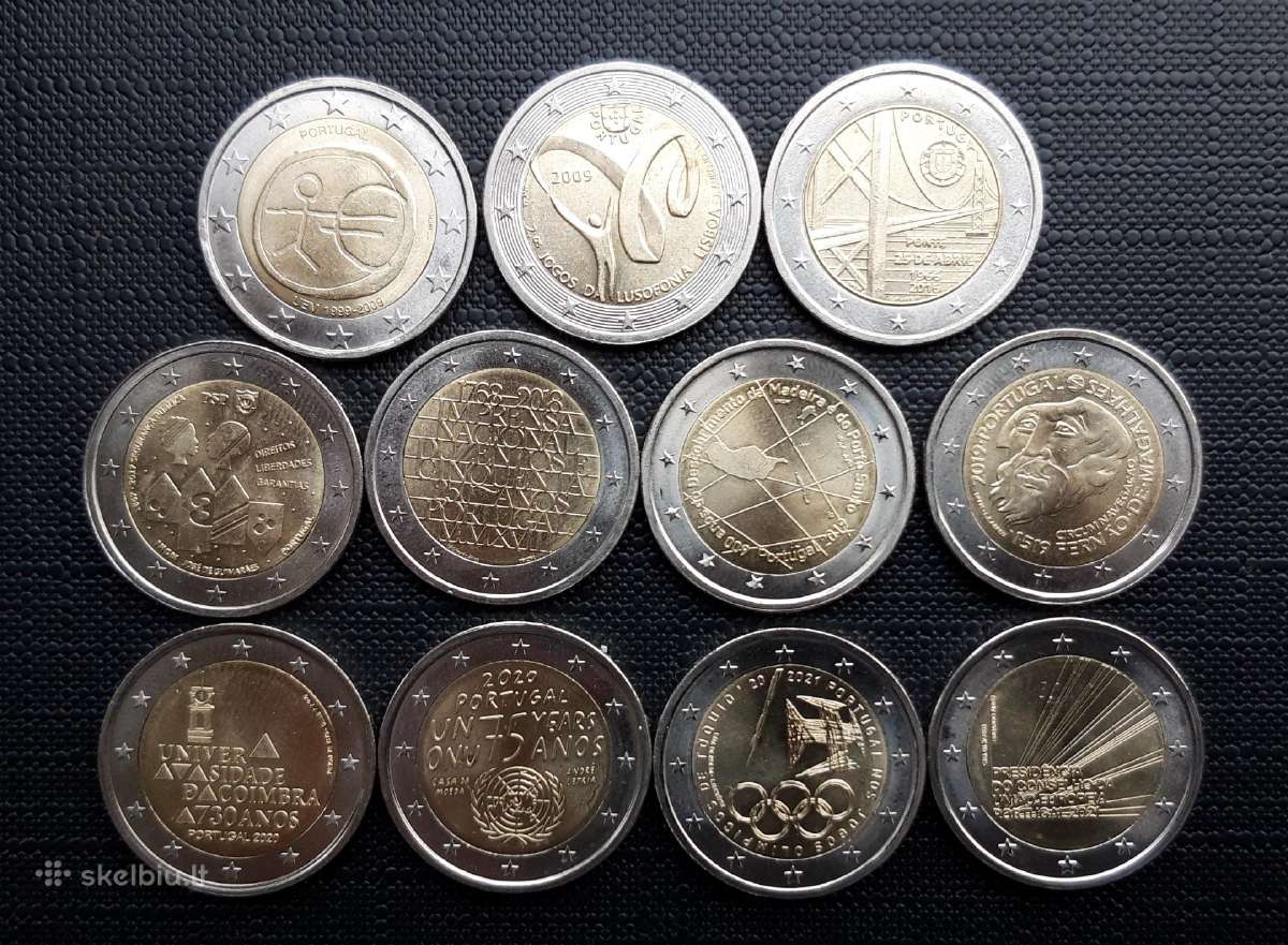 Portugalija 2 eur jubiliejinės