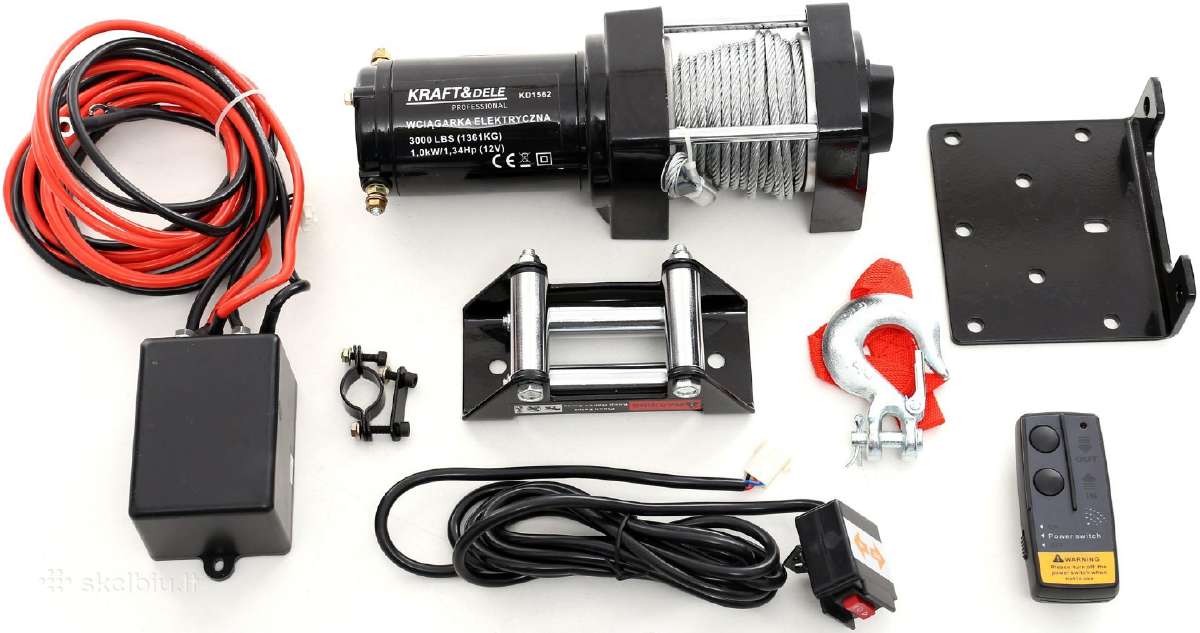 Akumuliatorinė gervės 2000-4000lbs nuo 85 eur - nuotraukos Nr. 2