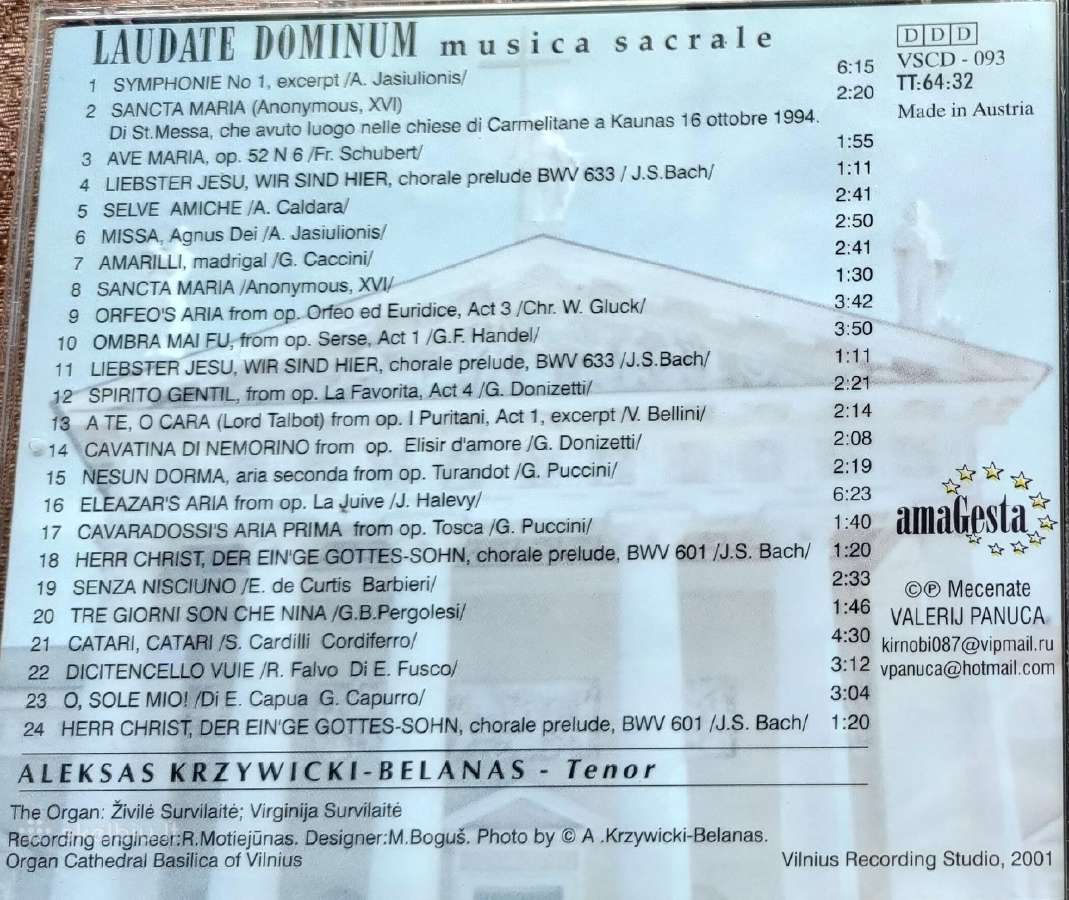 -Laudate Dominum / CD 25 - nuotraukos Nr. 4