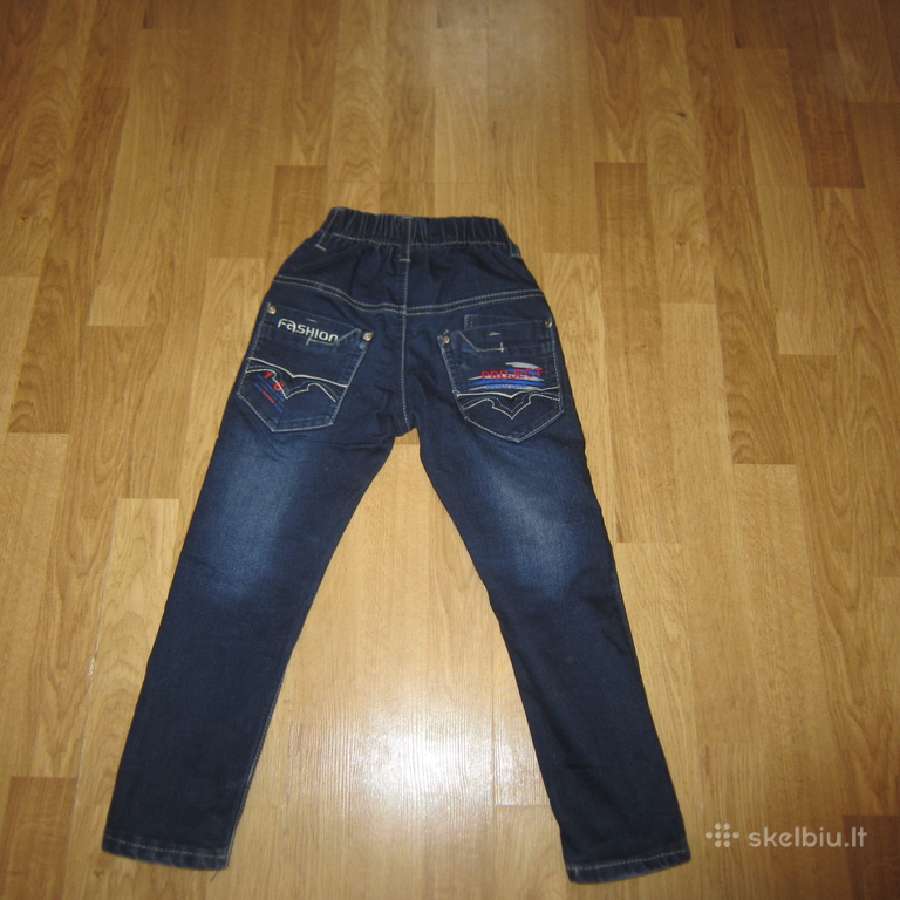 Siauri džinsai 110-122 cm. (4-6 m.) - nuotraukos Nr. 2