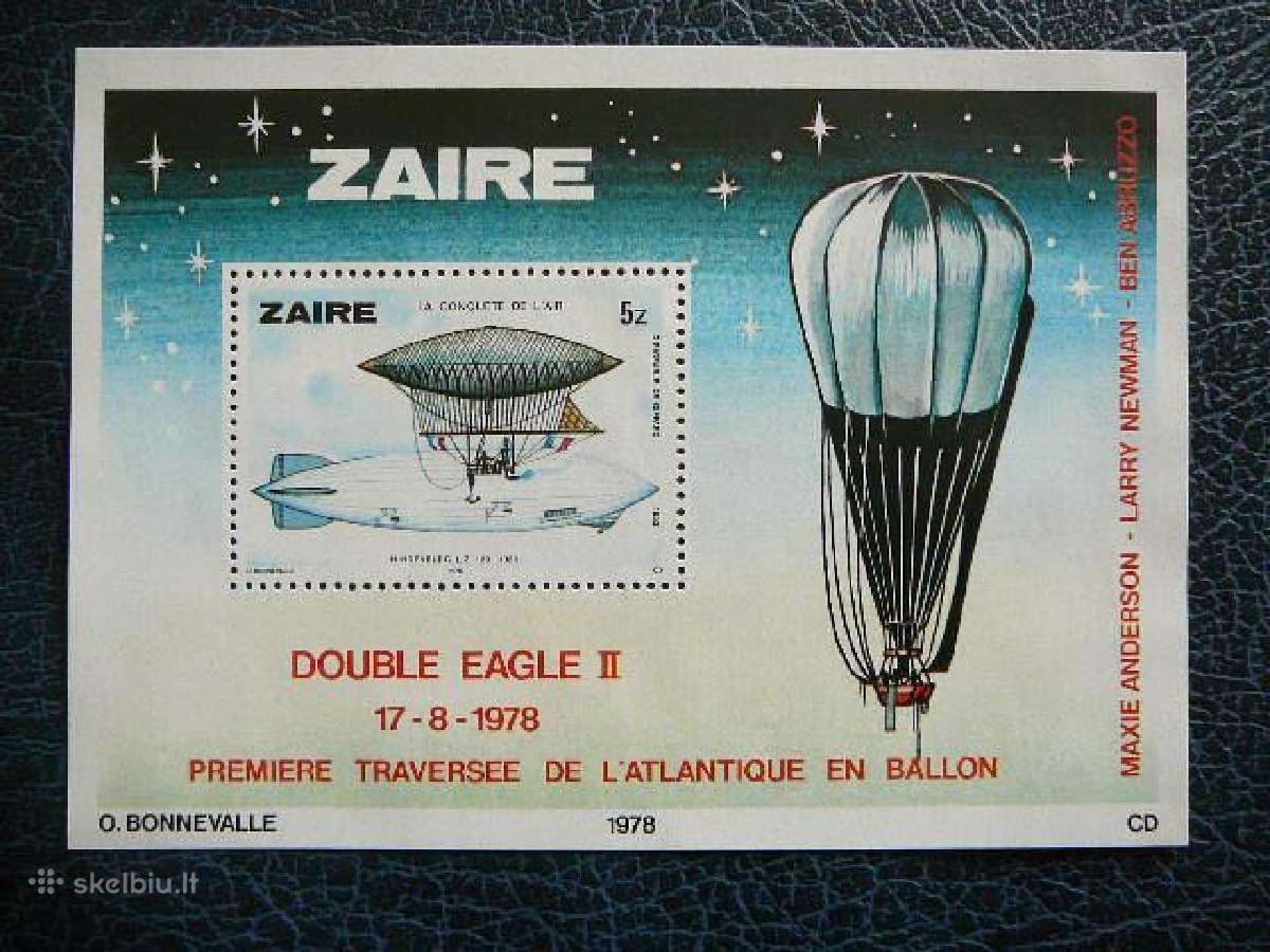 Balionai Dirizabliai Zairas (Kongas) 1978 zr587