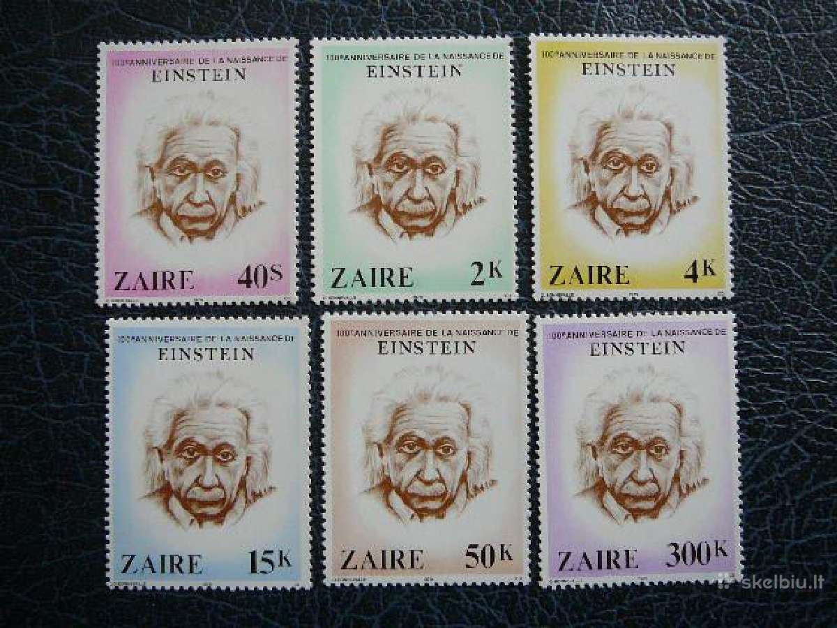 A. Einsteinas Zairas (Kongas) 1980 Mnh zr640