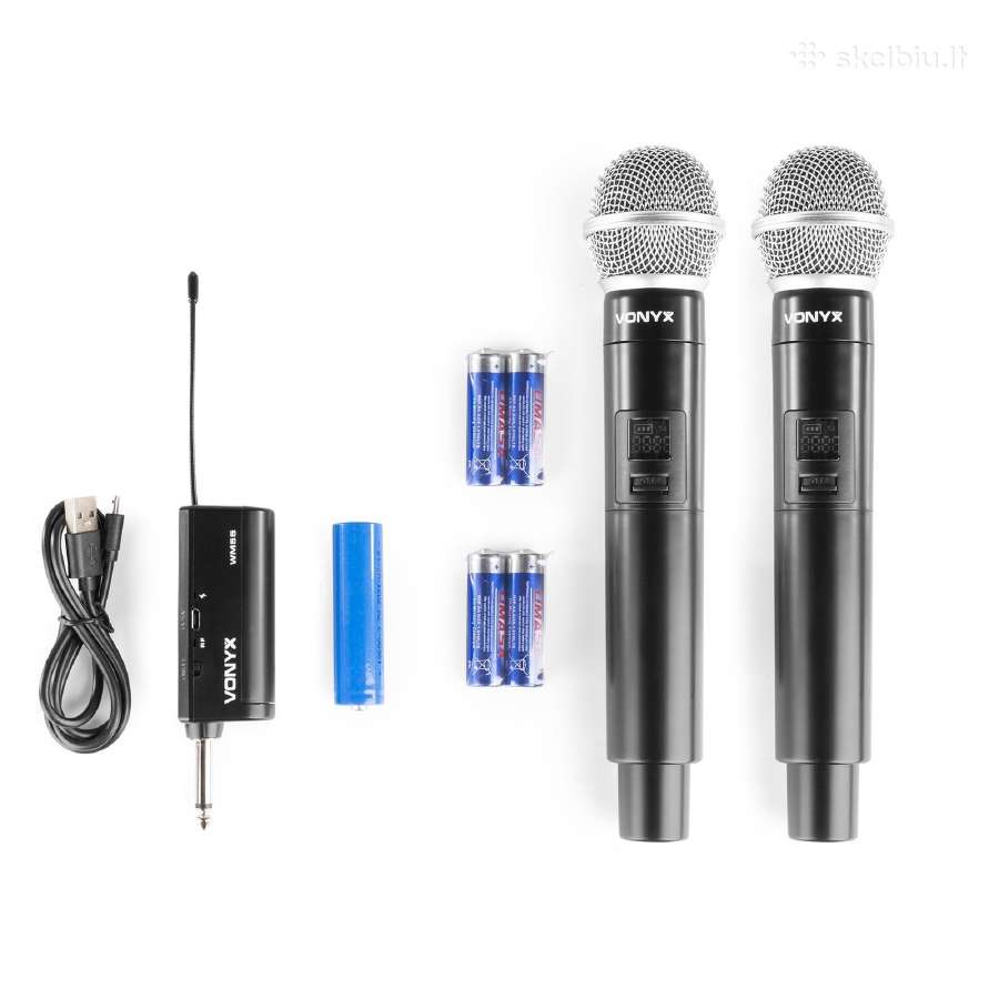 Bevieliai mikrofonai Vonyx Wm552 Plug-and-play Uhf - nuotraukos Nr. 2