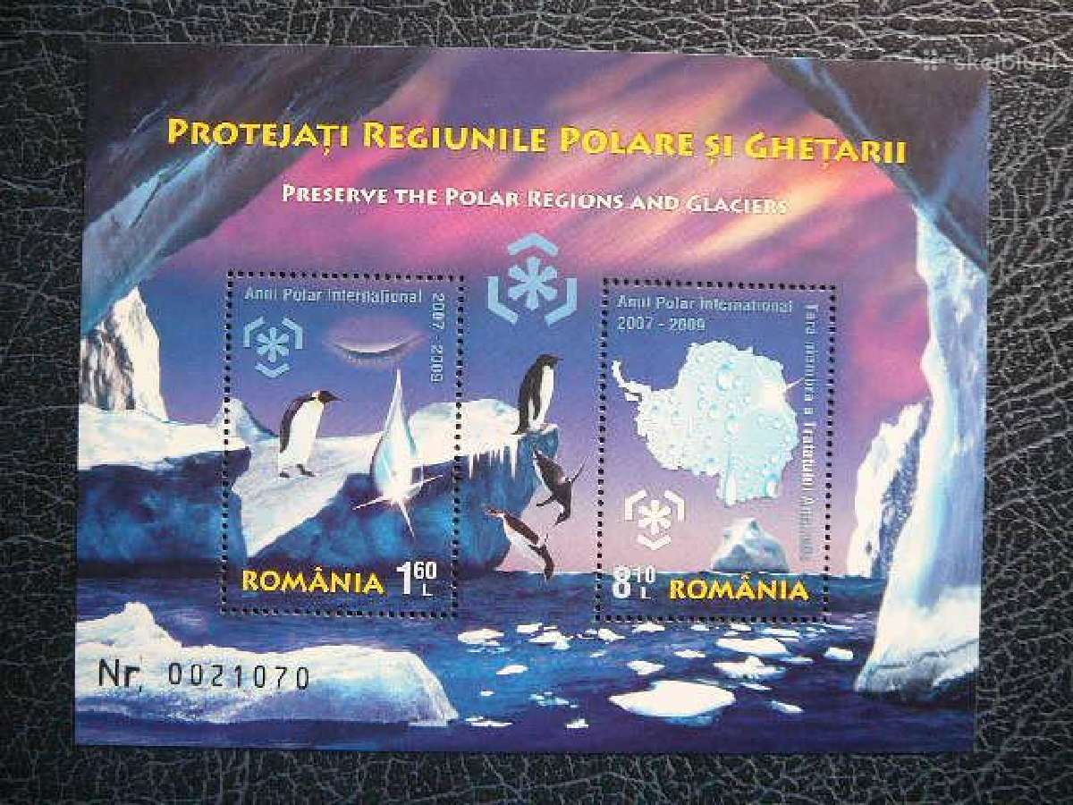 Pingvinai Siaure Rumunija 2009 Mnh rm3056